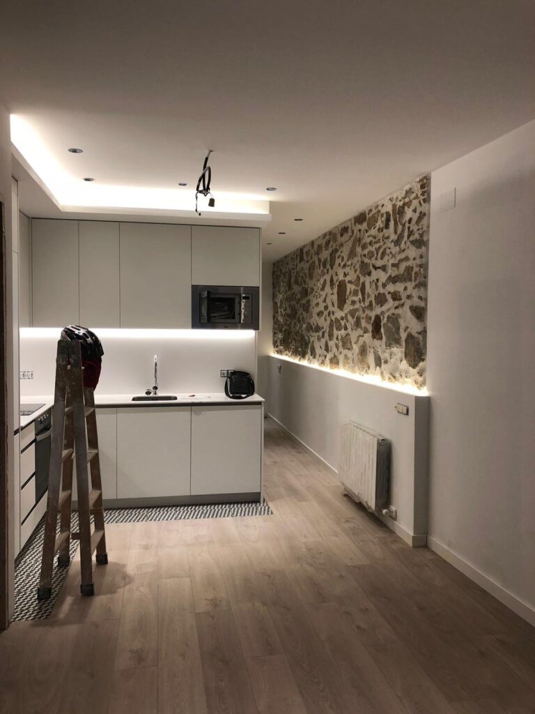 Interior de cocina remodelada