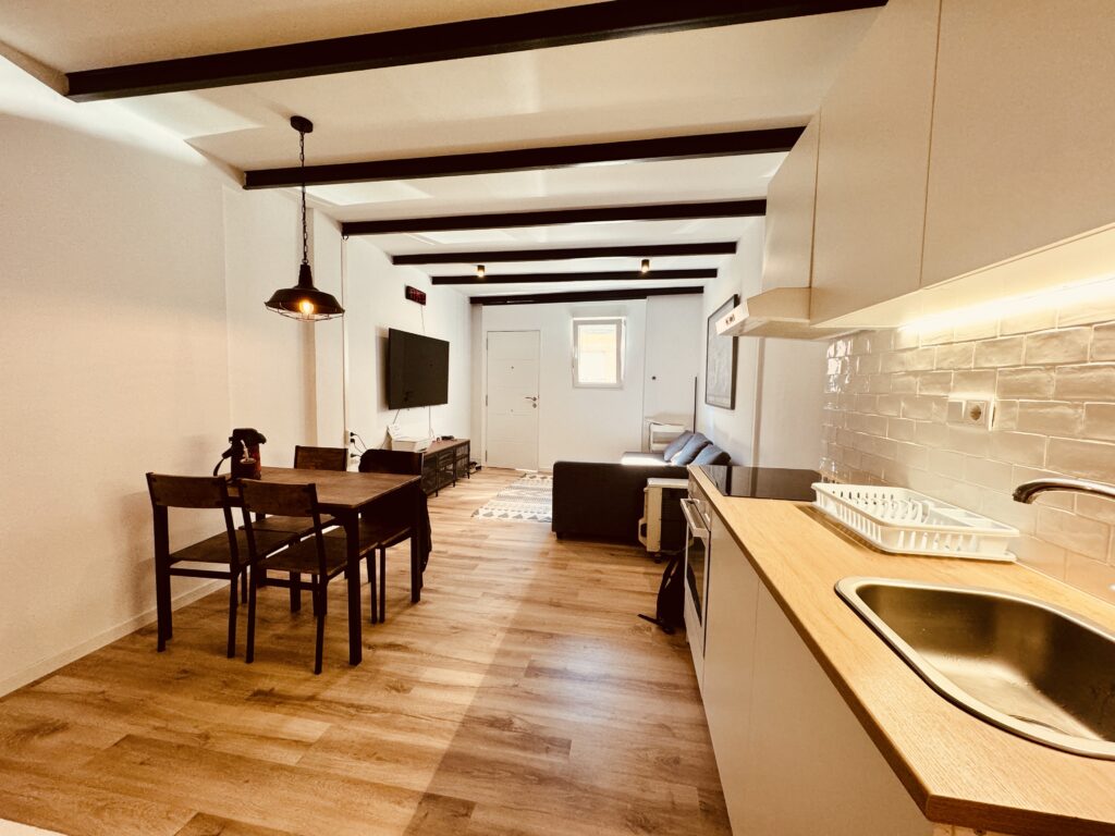 Foto de living comedor remodelado